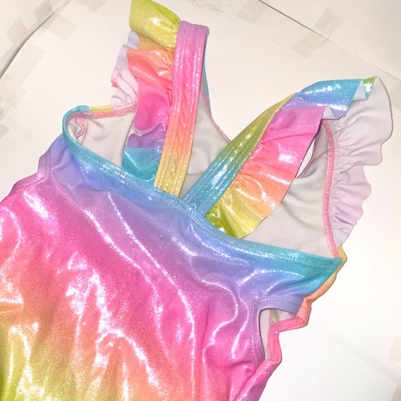 Betsey Johnson Girls One Piece Bathing Suit - Picture 3 of 4